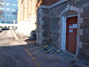 Door and alley way at morning sandwich ministry
